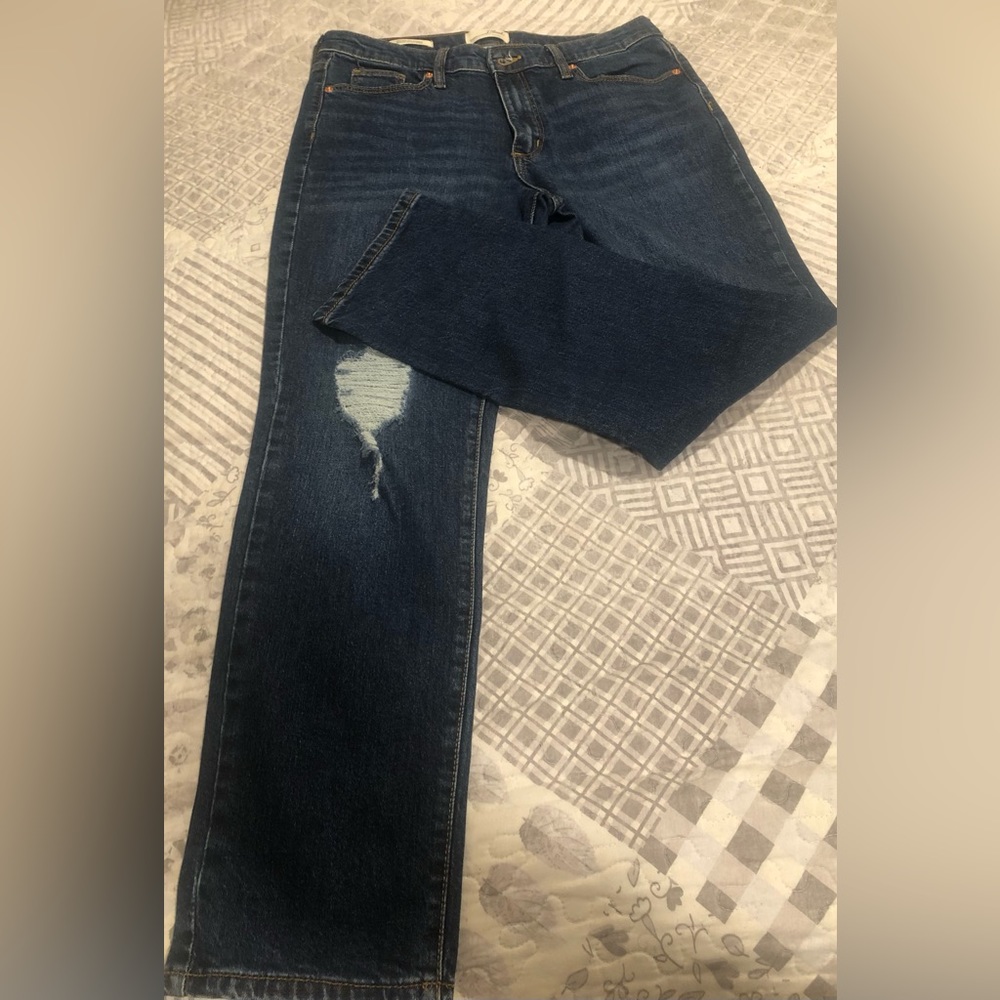 Universal Threads dark wash straight leg size 10